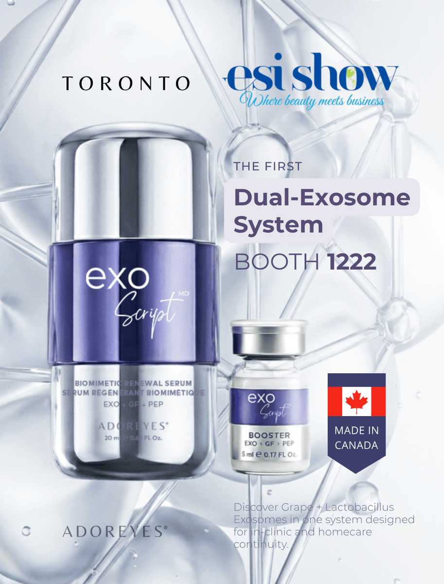 ADOREYES at ESI Toronto 2026: ExoScript MD™ Dual-Exosome System for Me