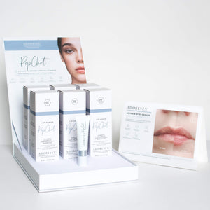 adoreyes lip serum display tablet tent