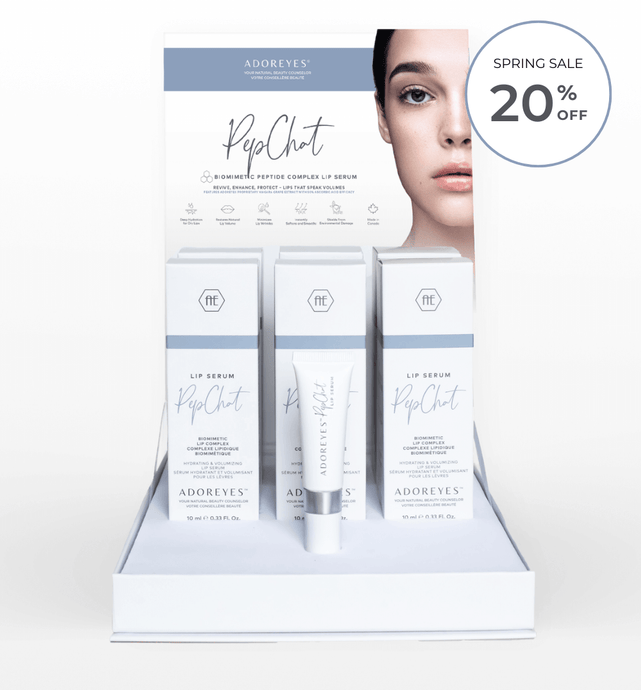 adoreyes lip serum starter pos set display bundle