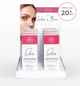adoreyes triple peptide complex lash brow serum pos display starter spa exclusive