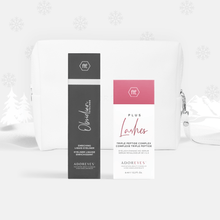 Load image into Gallery viewer, ADOREYES Jolly Vibes Holiday Bundle - Includes Plus Lashes Serum, Obsidian Liquid Eyeliner, and Skincare Bag